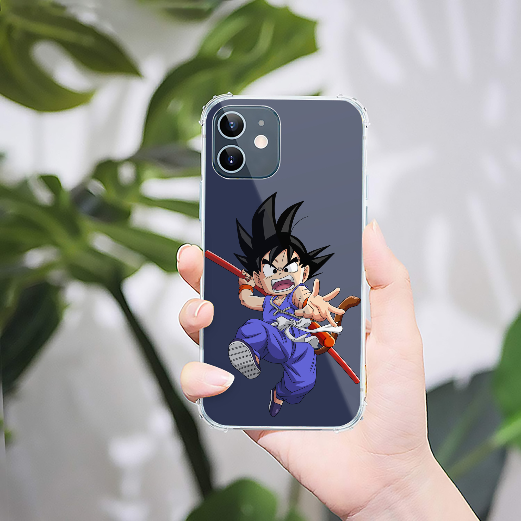 （画像用） ドラゴンボール 孫悟空（そん ごくう）Son Goku カカロット DRAGON BALL Kakarotto 【iPhone 12シリーズ対応】透明スマホケース（クリアソフトケース）